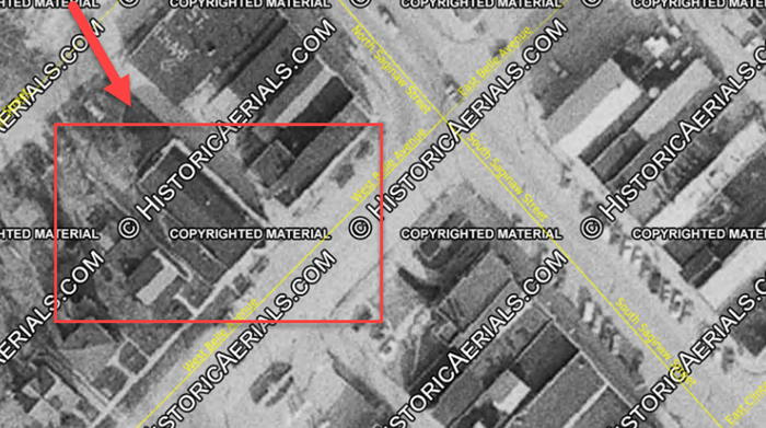 Roxy Theatre - 972 Aerial Photo Of Building (newer photo)